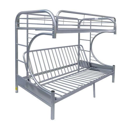 Eclipse Silver Bunk Bed (Twin/Full/Futon) - Imperial Furniture (Las Vegas, NV) - Multi Location