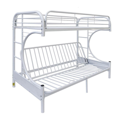Eclipse White Bunk Bed (Twin/Full/Futon) - Imperial Furniture (Las Vegas, NV) - Multi Location