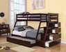 Jason Espresso Bunk Bed (Twin/Full) - Imperial Furniture (Las Vegas, NV) - Multi Location