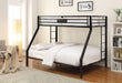 Limbra Sandy Black Bunk Bed (Twin XL/Queen) - Imperial Furniture (Las Vegas, NV) - Multi Location