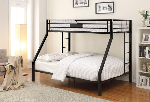 Limbra Sandy Black Bunk Bed (Twin XL/Queen) - Imperial Furniture (Las Vegas, NV) - Multi Location