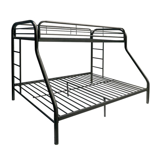 Tritan Black Bunk Bed (Twin XL/Queen) - Imperial Furniture (Las Vegas, NV) - Multi Location