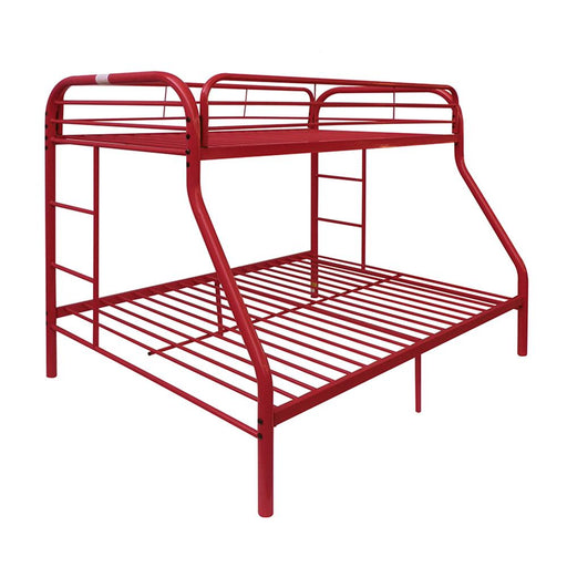 Tritan Red Bunk Bed (Twin/Full) - Imperial Furniture (Las Vegas, NV) - Multi Location