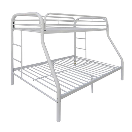 Tritan White Bunk Bed (Twin XL/Queen) - Imperial Furniture (Las Vegas, NV) - Multi Location