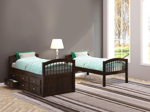 Micah Espresso Bunk Bed & Trundle (Twin/Twin) - Imperial Furniture (Las Vegas, NV) - Multi Location