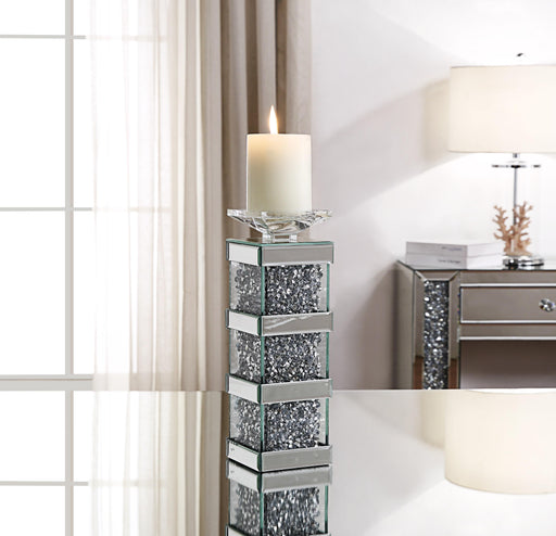 Noralie Mirrored & Faux Diamonds Accent Candleholder - Imperial Furniture (Las Vegas, NV) - Multi Location