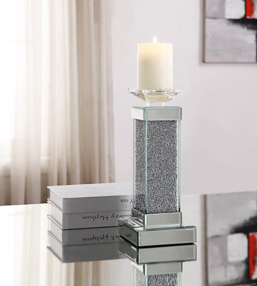 Rekha Mirrored & Faux Crystals Accent Candleholder - Imperial Furniture (Las Vegas, NV) - Multi Location