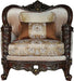 Acme Furniture Devayne Chair with 2 Pillows in Dark Walnut 50687 - Imperial Furniture (Las Vegas, NV) - Multi Location