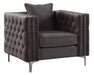 Acme Furniture Gillian II Chair in Dark Gray 53389 - Imperial Furniture (Las Vegas, NV) - Multi Location