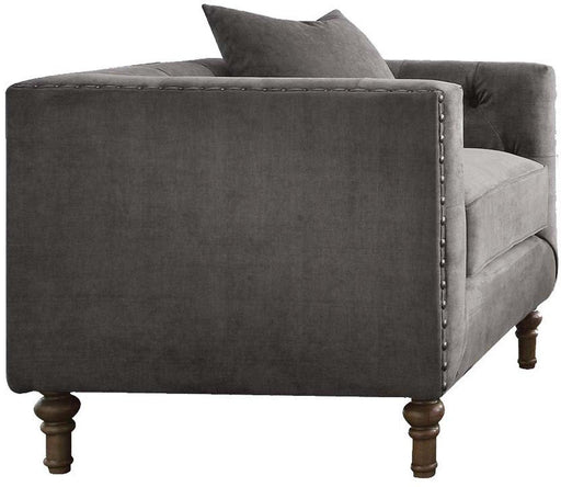 Acme Furniture Sidonia Arm Chair in Gray Velvet 53582 - Imperial Furniture (Las Vegas, NV) - Multi Location