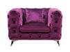 Atronia Purple Fabric Chair - Imperial Furniture (Las Vegas, NV) - Multi Location