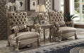 Dresden Bone Velvet & Gold Patina Chair & 1 Pillow - Imperial Furniture (Las Vegas, NV) - Multi Location