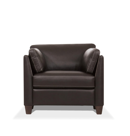 Matias Chocolate Leather Chair - Imperial Furniture (Las Vegas, NV) - Multi Location