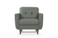 Radwan Pesto Green Leather Chair - Imperial Furniture (Las Vegas, NV) - Multi Location