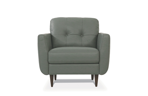Radwan Pesto Green Leather Chair - Imperial Furniture (Las Vegas, NV) - Multi Location