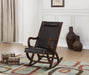 Triton Espresso PU & Walnut Rocking Chair - Imperial Furniture (Las Vegas, NV) - Multi Location