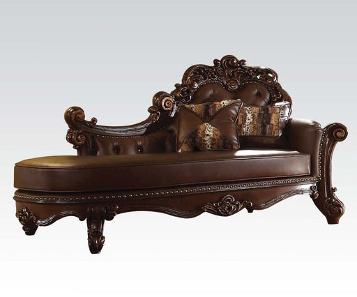 Acme Vendome Chaise in Cherry 96491 - Imperial Furniture (Las Vegas, NV) - Multi Location
