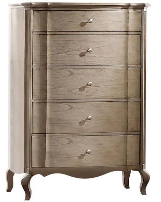 Acme Chelmsford 5-Drawer Chest in Antique Taupe 26056 - Imperial Furniture (Las Vegas, NV) - Multi Location