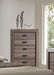 Acme Lyndon 5-Drawer Chest in Weathered Gray Grain 26026 - Imperial Furniture (Las Vegas, NV) - Multi Location