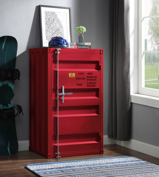 Cargo Red Chest (Single Door) - Imperial Furniture (Las Vegas, NV) - Multi Location