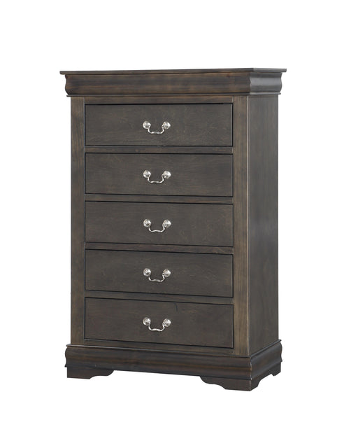 Louis Philippe Dark Gray Chest - Imperial Furniture (Las Vegas, NV) - Multi Location