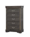 Louis Philippe Dark Gray Chest - Imperial Furniture (Las Vegas, NV) - Multi Location