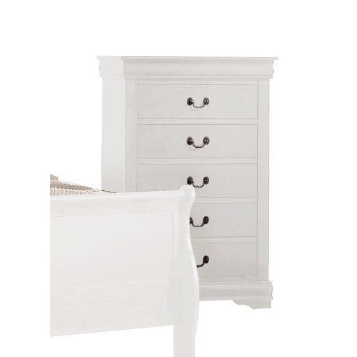 Louis Philippe White Chest - Imperial Furniture (Las Vegas, NV) - Multi Location