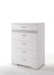 Naima II White High Gloss Chest - Imperial Furniture (Las Vegas, NV) - Multi Location