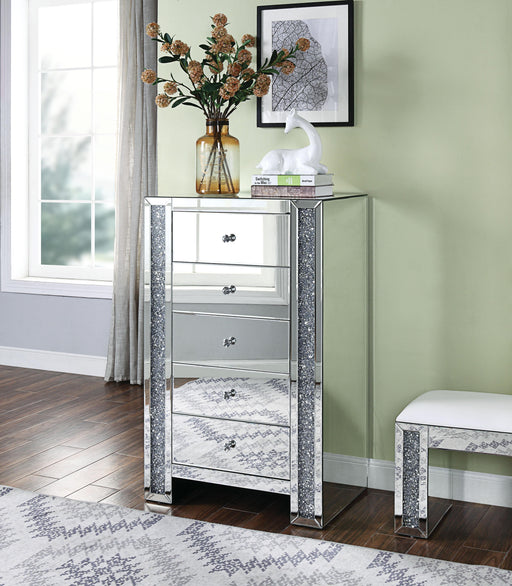 Noralie Mirrored & Faux Diamonds Chest - Imperial Furniture (Las Vegas, NV) - Multi Location