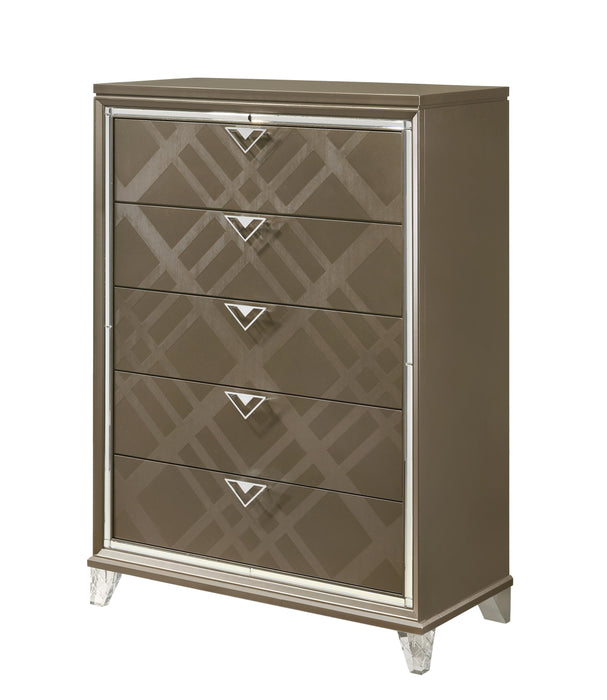 Skylar Dark Champagne Chest - Imperial Furniture (Las Vegas, NV) - Multi Location