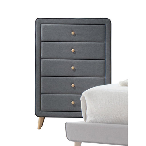 Valda Light Gray Fabric Chest - Imperial Furniture (Las Vegas, NV) - Multi Location