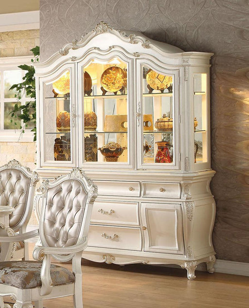 Acme Chantelle Buffet and Hutch in Pearl White 63544 - Imperial Furniture (Las Vegas, NV) - Multi Location