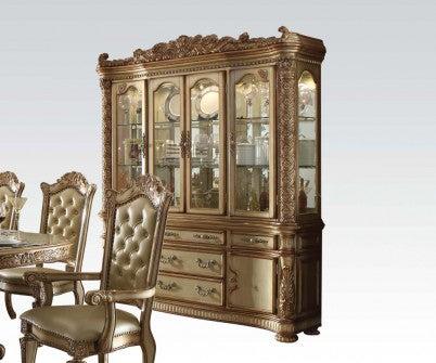Acme Vendome Buffet and Hutch in Gold Patina 63005 - Imperial Furniture (Las Vegas, NV) - Multi Location
