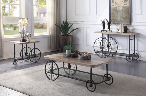 Francie Oak & Antique Gray Coffee Table - Imperial Furniture (Las Vegas, NV) - Multi Location