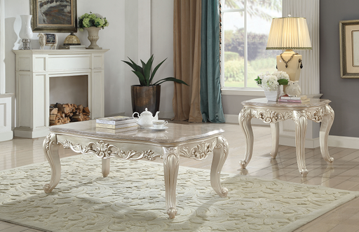 Gorsedd Marble & Antique White Coffee Table - Imperial Furniture (Las Vegas, NV) - Multi Location