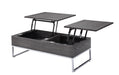 Iban Gray Oak & Chrome Coffee Table - Imperial Furniture (Las Vegas, NV) - Multi Location