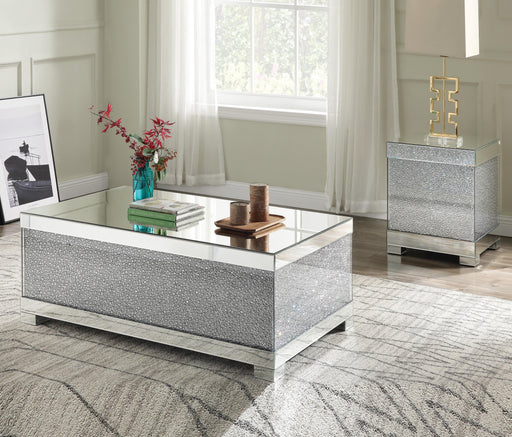 Mallika Mirrored & Faux Crystals Coffee Table - Imperial Furniture (Las Vegas, NV) - Multi Location