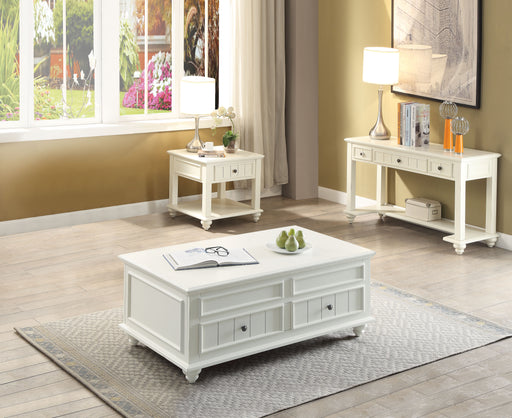Natesa White Washed Coffee Table - Imperial Furniture (Las Vegas, NV) - Multi Location