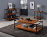 Oaken Honey Oak & Black Coffee Table - Imperial Furniture (Las Vegas, NV) - Multi Location