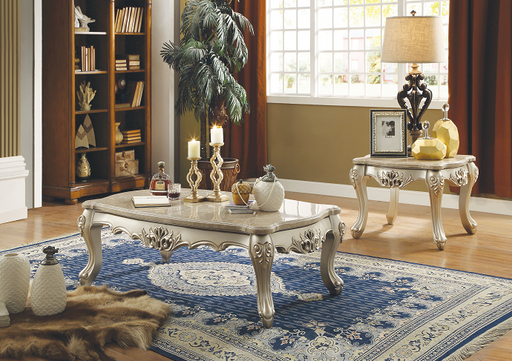 Ranita Marble & Champagne Coffee Table - Imperial Furniture (Las Vegas, NV) - Multi Location