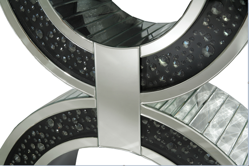 Noor Mirrored & Faux GemStones Console Table - Imperial Furniture (Las Vegas, NV) - Multi Location