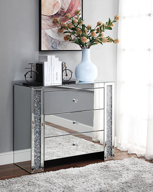 Noralie Mirrored & Faux Diamonds Console Table - Imperial Furniture (Las Vegas, NV) - Multi Location