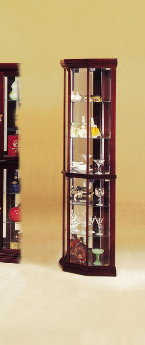 Huxley Cherry Curio Cabinet - Imperial Furniture (Las Vegas, NV) - Multi Location