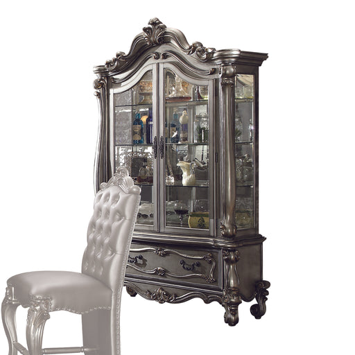 Versailles Antique Platinum Curio Cabinet - Imperial Furniture (Las Vegas, NV) - Multi Location