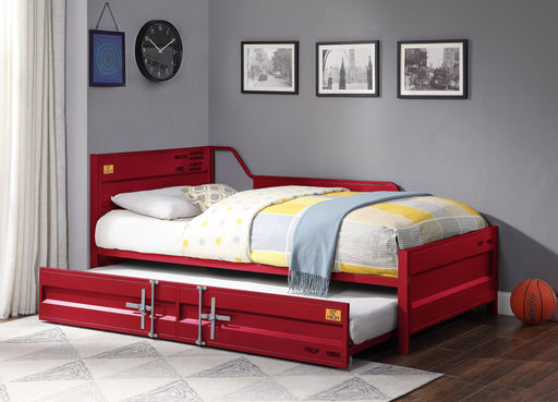 Cargo Red Daybed & Trundle (Twin Size) - Imperial Furniture (Las Vegas, NV) - Multi Location