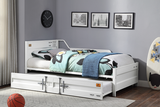 Cargo White Daybed & Trundle (Twin Size) - Imperial Furniture (Las Vegas, NV) - Multi Location