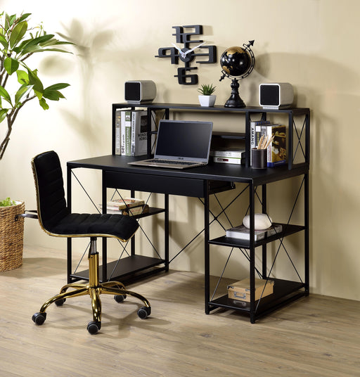 Amiel Black Desk - Imperial Furniture (Las Vegas, NV) - Multi Location