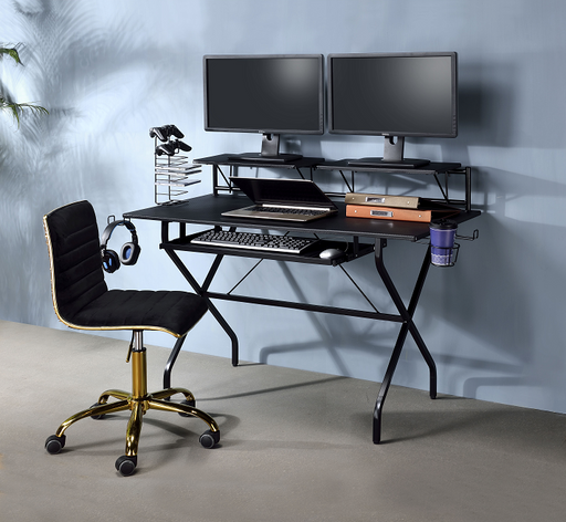 Hartman Black Computer Desk - Imperial Furniture (Las Vegas, NV) - Multi Location