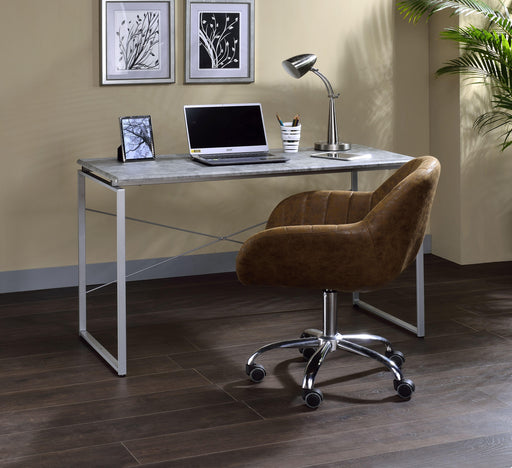 Jurgen Faux Concrete & Silver Desk - Imperial Furniture (Las Vegas, NV) - Multi Location
