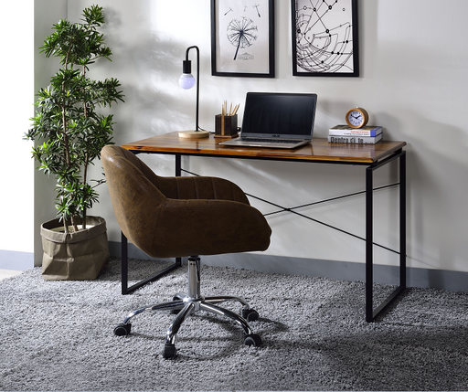 Jurgen Oak & Black Desk - Imperial Furniture (Las Vegas, NV) - Multi Location